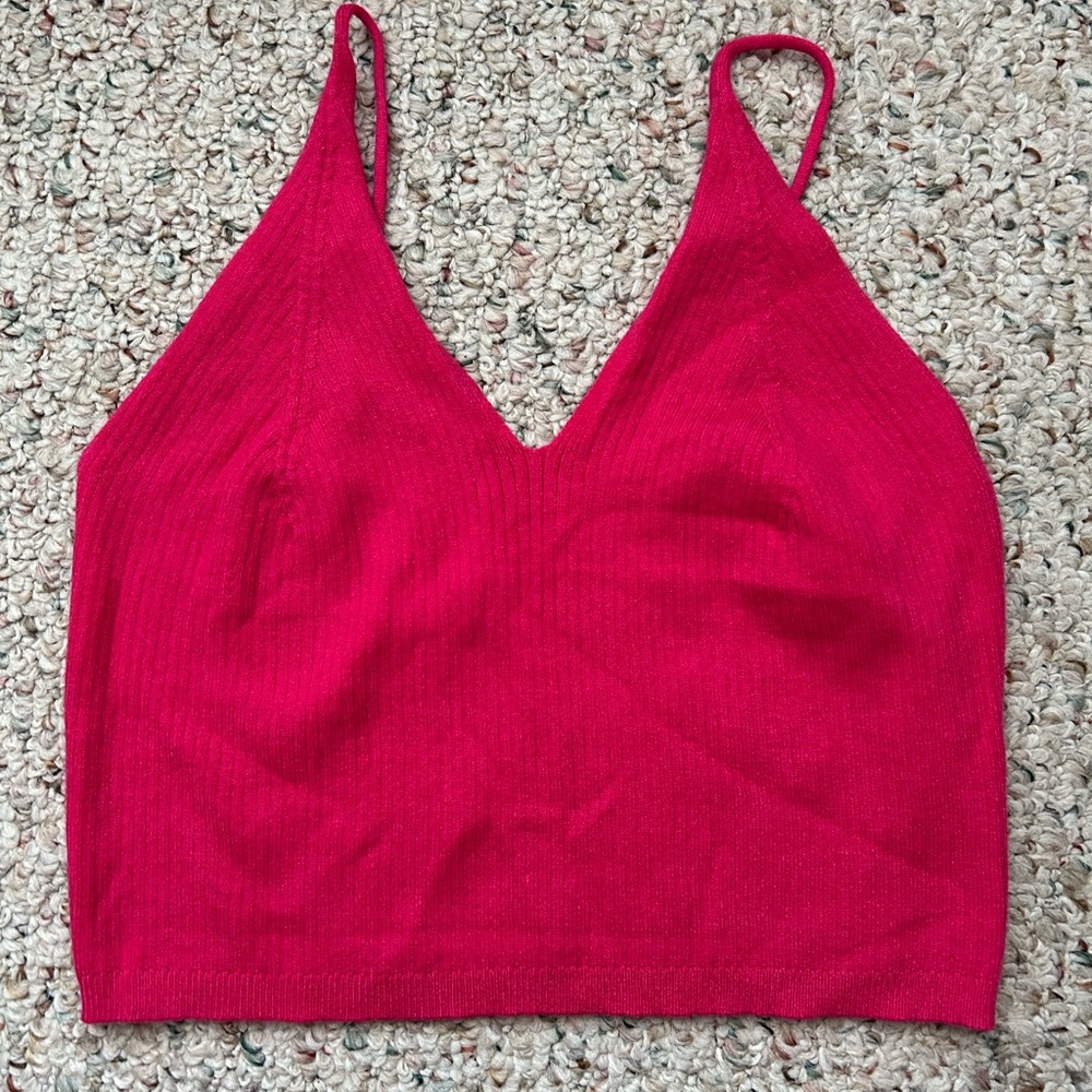 Pink crop top